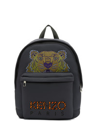Kenzo Grey Neoprene Large Tiger Backpack