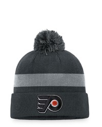FANATICS Branded Charcoal Philadelphia Flyers Authentic Pro Home Ice Cuffed Knit Hat With Pom At Nordstrom