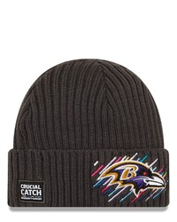 New Era Charcoal Baltimore Ravens 2021 Nfl Crucial Catch Knit Hat At Nordstrom