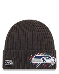 New Era Charcoal Seattle Seahawks 2021 Nfl Crucial Catch Knit Hat At Nordstrom