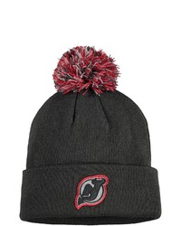 adidas Grayred New Jersey Devils Locker Room Cuffed Knit Hat With Pom In Charcoal At Nordstrom