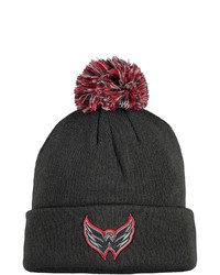 adidas Grayred Washington Capitals Locker Room Cuffed Knit Hat With Pom In Charcoal At Nordstrom