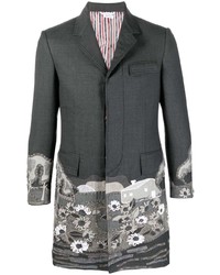 Thom Browne Embroidered Single Breasted Blazer