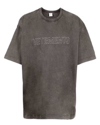 Vetements Embroidered Logo T Shirt