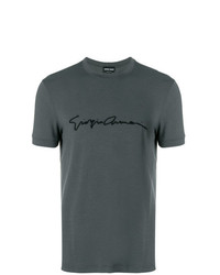 Giorgio Armani Embroidered Signature T Shirt