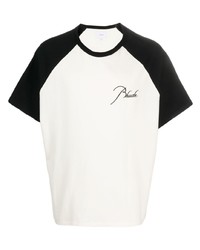 Rhude Logo Embroidered Cotton T Shirt