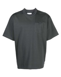 Sacai Logo Embroidered Short Sleeve T Shirt