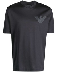 Emporio Armani Logo Embroidered T Shirt