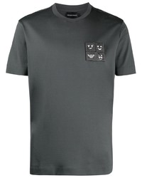 Emporio Armani Logo Patch Short Sleeved T Shirt