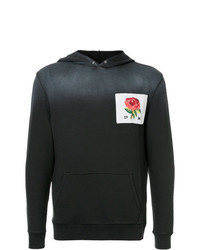 Charcoal Embroidered Hoodie