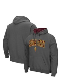Colosseum Charcoal Arizona State Sun Devils Arch Logo 30 Pullover Hoodie