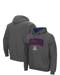 Colosseum Charcoal Arizona Wildcats Arch Logo 30 Pullover Hoodie