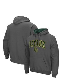 Colosseum Charcoal Baylor Bears Arch Logo 30 Pullover Hoodie