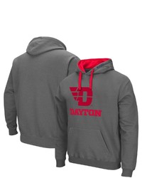 Colosseum Charcoal Dayton Flyers Arch Logo 20 Pullover Hoodie At Nordstrom