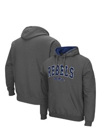 Colosseum Charcoal Ole Miss Rebels Arch Logo 30 Pullover Hoodie