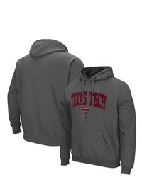 Colosseum Charcoal Texas Tech Red Raiders Arch Logo 30 Pullover Hoodie At Nordstrom