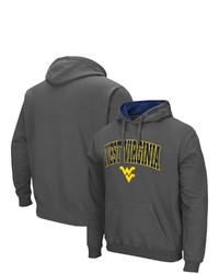 Colosseum Charcoal West Virginia Mountaineers Arch Logo 30 Pullover Hoodie