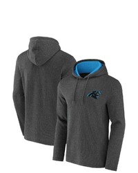 NFL X DARIUS RUCKE R Collection By Fanatics Heathered Charcoal Carolina Panthers Waffle Knit Pullover Hoodie In Heather Charcoal At Nordstrom