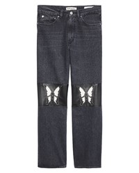 Our Legacy Third Cut Schmetterling Straight Leg Jeans In Schmetterling Patch Denim At Nordstrom