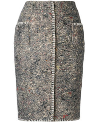 Moschino Embroidered Border Skirt