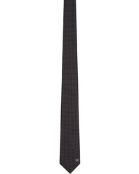 Givenchy Grey Micro Design Blade Neck Tie