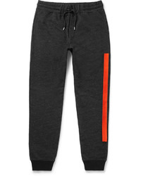 McQ Alexander Ueen Slim Fit Embroidered Loopback Cotton Blend Jersey Sweatpants