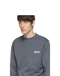 AFFIX Grey Embroidery Logo Sweatshirt