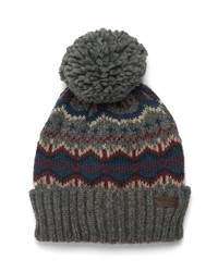 Barbour Case Fair Isle Beanie In Mid Grey At Nordstrom