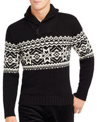 Polo Ralph Lauren Nordic Cotton And Cashmere Blend Shawl Sweater