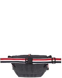 Thom Browne Double Face 4 Bar Melton Bumbag