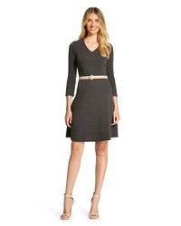 Merona Textured Ponte Fit And Flare Dress Tm