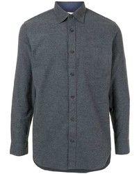 Kent & Curwen Patch Pocket Long Sleeved Flannel Shirt