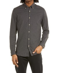 Selected Homme Slim Fit Plaid Flannel Shirt In Black At Nordstrom