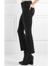 Frame Le Crop Mini Mid Rise Bootcut Jeans Anthracite
