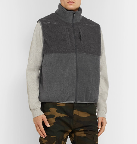 Cav Empt Colour Block Fleece Gilet 148 MR PORTER Lookastic