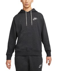 Nike Sportswear Fleece Hoodie In Blackwhite At Nordstrom