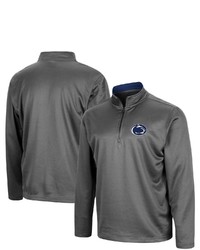 Colosseum Charcoal Penn State Nittany Lions Big Tall Fleece Quarter Zip Jacket At Nordstrom