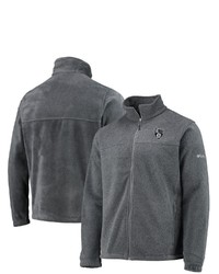 Columbia Brooklyn Nets Heathered Charcoal Flanker Full Zip Jacket In Heather Charcoal At Nordstrom