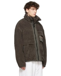 Wooyoungmi Grey Fleece Boa Jacket