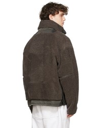 Wooyoungmi Grey Fleece Boa Jacket