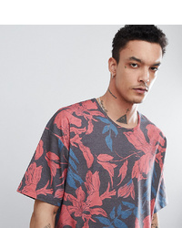 Heart & Dagger Printed T Shirt In Floral Print