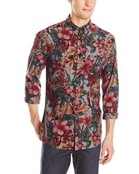 Charcoal Floral Shirt