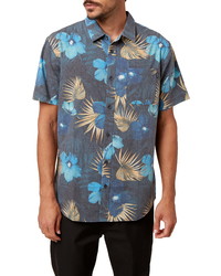 O'Neill Bluster Slim Fit Floral Short Sleeve Button Up Shirt