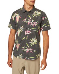 O'Neill Expressions Floral Short Sleeve Button Up Shirt