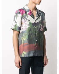 Soulland Orson Floral Print Short Sleeve Shirt