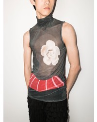 Orange Culture Flower Boy Sleeveless T Shirt