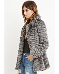 Forever 21 Contemporary Faux Fur Coat