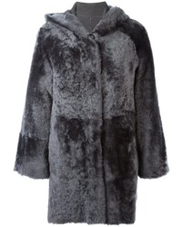 Drome Hooded Fur Coat