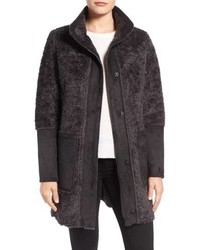Vince Camuto Faux Shearling Stand Collar Coat