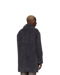 Deveaux New York Grey Faux Fur Coat